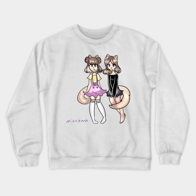 Two Cuties in One Crewneck Sweatshirt by Mixxie